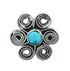 Native American Turquoise Sterling Silver Ring Size 7 JX130771